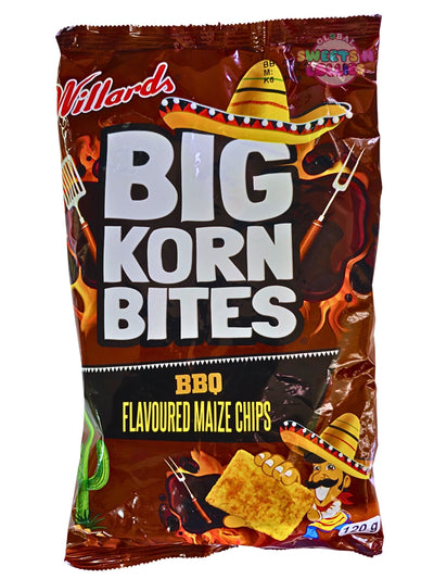 Willards Big Korn Bites Barbeque 120g
