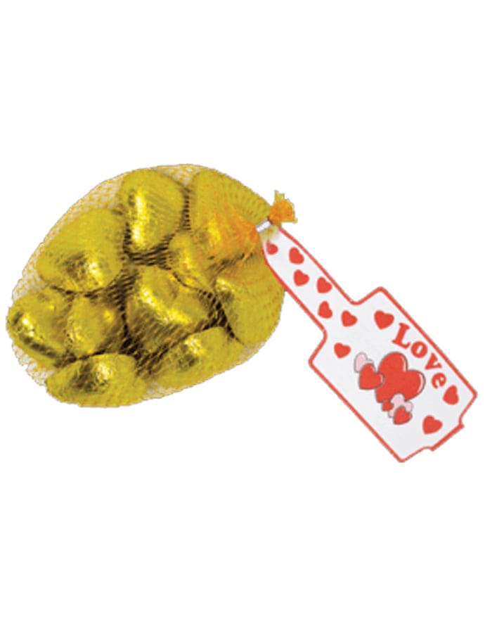 Gold Chocolate Hearts 77g