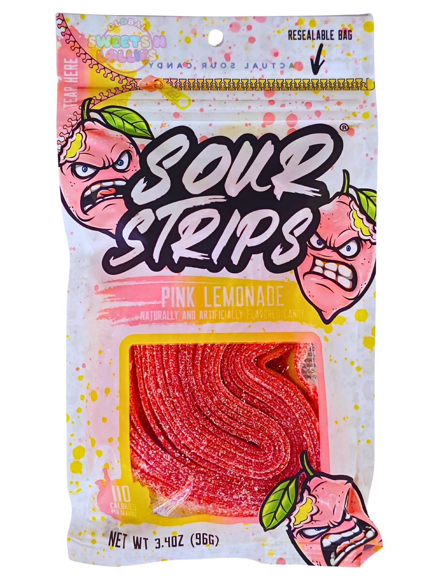 Sour Strips Pink Lemonade 96g